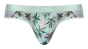 Sheer Prints Thong Flamingo L/xl