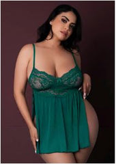 Baby Doll & Panty Set Emeral 2xl/