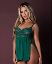 Load image into Gallery viewer, Baby Doll &amp; Panty Set Emeral M
