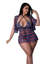 Load image into Gallery viewer, Halter Bra Thong Dress Gummybear - 2xl
