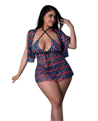 Halter Bra Thong Dress Gummybear - 2xl