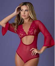 Load image into Gallery viewer, Sleeve 3/4 Playsuit Cherry M
