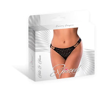 Load image into Gallery viewer, Glitz &amp; Glam Tanga Black L/xl

