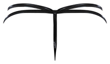 Load image into Gallery viewer, Liquid Onyx Crotchless Panty Black L/xl
