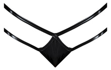 Load image into Gallery viewer, Liquid Onyx Crotchless Panty Black L/xl
