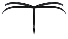 Load image into Gallery viewer, Liquid Onyx Crotchless Panty Black S/m
