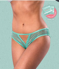 Load image into Gallery viewer, Sweetums Crotchless Panty W/ Wipes Mint 2xl
