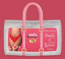 Load image into Gallery viewer, Sweetums Split Panty W/ Wipes Cherry 2xl
