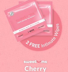 Sweetums Split Panty W/ Wipes Cherry L/xl