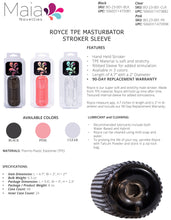 Load image into Gallery viewer, Royce Crystal Masturbator Pink
