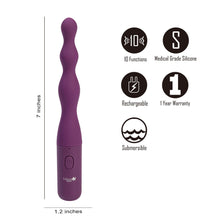 Load image into Gallery viewer, Dani 10 Function Silicone Bead Anal Vibe
