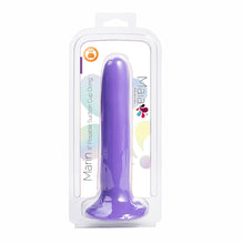 Load image into Gallery viewer, Marin 8 In Posable Silicone Dong Purple
