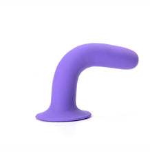 Load image into Gallery viewer, Marin 8 In Posable Silicone Dong Purple
