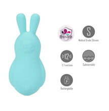 Load image into Gallery viewer, Bri Vibrating Bunny Teal
