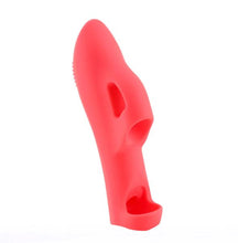 Load image into Gallery viewer, Lana Liquid Silicone Finger Vibe Red
