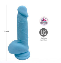 Load image into Gallery viewer, Declan 6.5in Liquid Silicone Dong Blue
