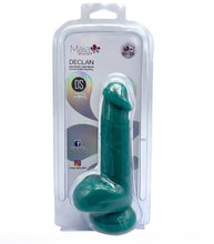 Load image into Gallery viewer, Declan 6.5in Liquid Silicone Dong Green

