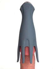 Load image into Gallery viewer, Leo Grey Silicone Tickling Vibrator
