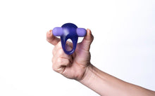 Load image into Gallery viewer, Casey Rechargeable Vibrating Erection Enhancer Ring Purple
