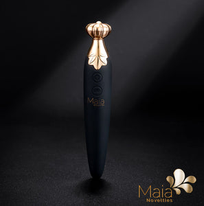 Vaporator Vibrating Silicone Rechargeable Vape Black