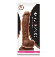 Load image into Gallery viewer, Colours Dual Density 8in Dildo Brown
