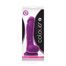 Load image into Gallery viewer, Colours Dual Density 8in Dildo Purple
