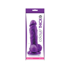 Colours Pleasures Thick 5in Dildo Purple