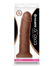 Load image into Gallery viewer, Colours Dual Density 7in Girth Dildo Brown
