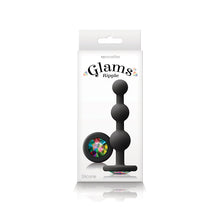 Load image into Gallery viewer, Glams Ripple Rainbow Gem Black
