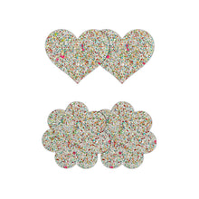 Load image into Gallery viewer, Pretty Pasties Heart &amp; Flower Glow 2 Pair
