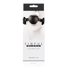 Load image into Gallery viewer, Sinful Soft Silicone Gag Black
