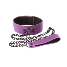 Load image into Gallery viewer, Lust Bondage Collar Purple
