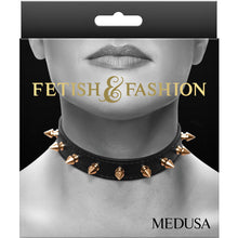 Load image into Gallery viewer, Fetish &amp; Fashion Medusa Collar Black
