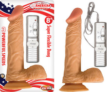 Load image into Gallery viewer, All American Whopper W/balls Vibrating 8in Flesh
