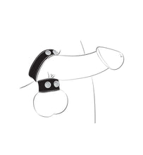 Load image into Gallery viewer, Ballgear Cock Strap W/ Ball Stretcher Black
