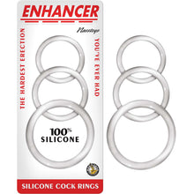 Load image into Gallery viewer, Enhancer Silicone Cockrings Clear
