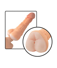 Load image into Gallery viewer, Realcocks Self Lubricating 9in 3 In 1 Masturbator White
