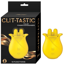 Load image into Gallery viewer, Clit-tastic Tulip Finger Massager Yellow
