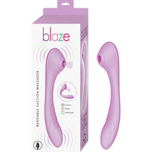 Load image into Gallery viewer, Blaze Bendable Suction Massager Lavender
