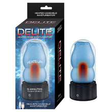 Load image into Gallery viewer, Delite Heated Rose Masturbator Blue
