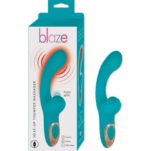 Load image into Gallery viewer, Blaze Heat-up Thumper Massager Aqua
