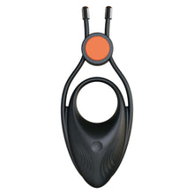 Load image into Gallery viewer, Cockpower Vibrating Ring W/ Adjustable Cock Tie Black

