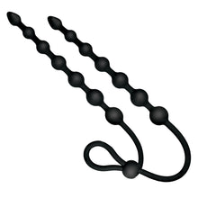 Load image into Gallery viewer, Ass-sation Dual Silicone Anal Beads Black
