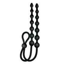 Load image into Gallery viewer, Ass-sation Dual Silicone Anal Beads Black
