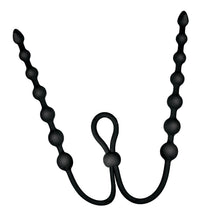 Load image into Gallery viewer, Ass-sation Dual Silicone Anal Beads Black

