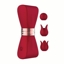 Load image into Gallery viewer, Gold Glam Tri Tip Vibe Red
