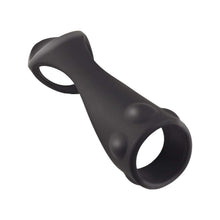 Load image into Gallery viewer, Enhancer Textured Cock Strap &amp; Ball Stretcher Black
