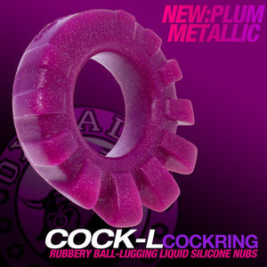 Cock-lug Lugged Cockring Plum