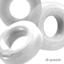 Load image into Gallery viewer, Hunkyjunk Huj C-ring 3pk White Ice &amp; Clear
