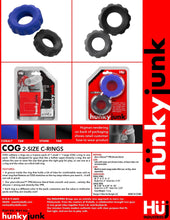 Load image into Gallery viewer, Hunkyjunk Cog 2-size C-ring Tar/stone
